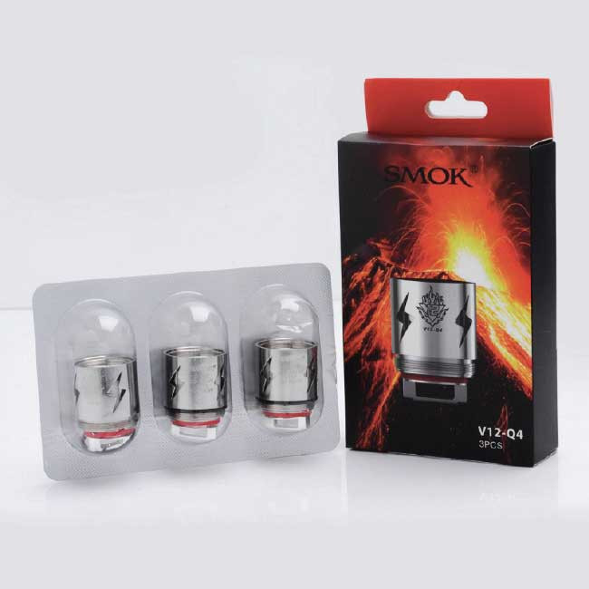 liquidi sigaretta elettronica più venduti Smok Resistenza TFV12 V12 Q4 (confezione 3 pezzi) / Coil Pronte / Catalogo  Prodotti Sigarette Elettroniche Brianza